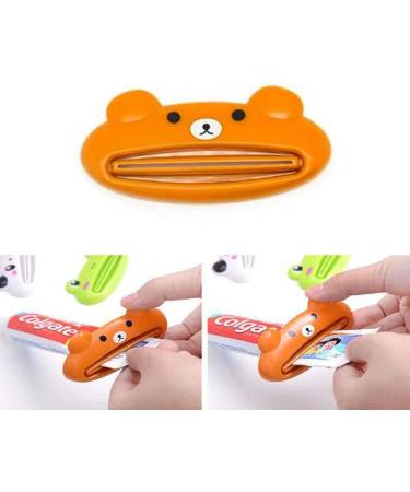 Kids Toothpaste Squeezer 4 Pack Animal Design: Bear, Frog, Cat, Panda | Plastic Makeup Tube Squeezer - Buy Online on GoSupps.com