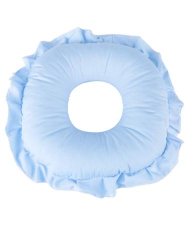 Polyester Face Relax Pillow  Spa Salon Massage Hollowed Rest Pillow Nap Fake Eyelashes And Adhesives For Home For False Eyelashes & Adhesives Beauty Salon(Blue)