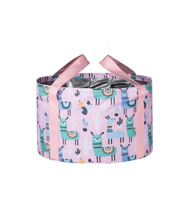 dijiusidy Foot Bath Basin Foldable Waterproof Water Storage Bucket Wash Basin Portable Feet Spa Outdoor Travel Camping Pink