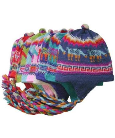 Chullo Peru Ski Hat - Alpaca Wool Hand Knit Beanie | Fair Trade Winter Mountain Gear - Buy Online on GoSupps.com