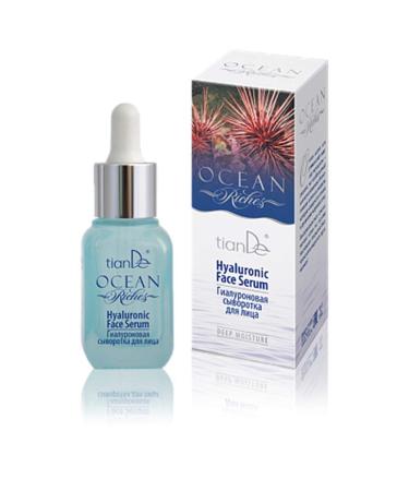 Moisturizing and anti-wrinkle facial serum with 100% natural hyaluronic acid Ocean Riches 25 ml