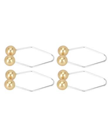Dimple Maker Balls Compact Enhance Smile Dimple Trainer 2 Pairs Comfortable Fit Portable for Facial Cheeks (Gold)