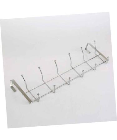 Alipis 6 Hanger Home Rack Storage Organizer Cabinet Clothes Stainless Door Hooks for Steel Hook Kitchen medium As Shown - Buy Online on GoSupps.com