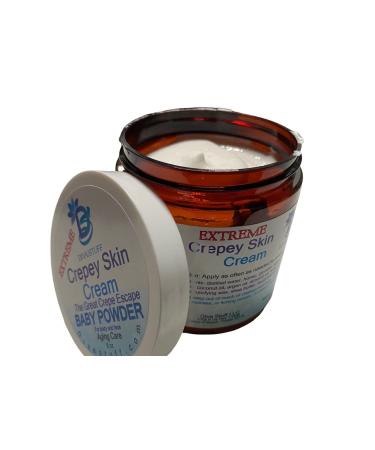 Diva Stuff Extreme Crepey Skin Body & Face Cream - 8oz Hyaluronic Acid & Alpha Hydroxy for Dry Skin | Baby Powder Scent - International Shipping Available - Buy Online on GoSupps.com