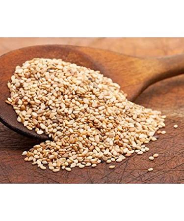 Hulled Sesame Seeds 4 lbs - Non-GMO Verified Raw White Sesame Seeds | Kosher Vegan | High Magnesium Iron Calcium | Ideal for Tahini Paste, Baked Goods, Stir-fry - Buy Online on GoSupps.com