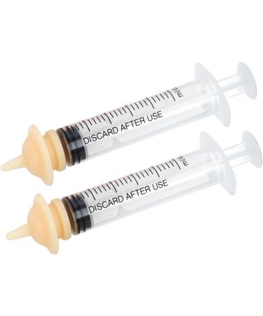 Mayoii Mini Silicone Nipple with Syringe Pet Feeding Syringe with Nipple for Kitten Puppy Cat Rabbits Small Animals (10 Pack) - Buy Online on GoSupps.com