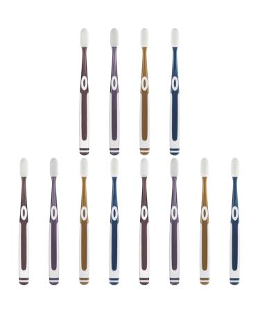 Healvian 3 sets 4-hour nano toothbrush handwart toothbrush toothbrush with silicone bristles ultra-sewer toothbrush soft toothbrushes for adult toothbrush for children elasticity travel TPU