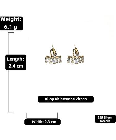 MUAYOUAUM Crystal Dangle Earrings A2135 for Women and Girls - Buy Online on GoSupps.com