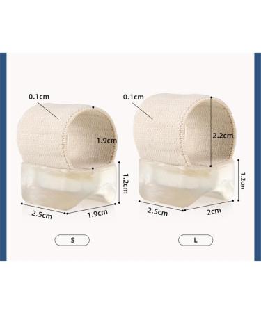 Elastic Gel Toe Separators & Bunion Correctors - 2 Pairs for Toe Alignment & Pain Relief (S) - Buy Online on GoSupps.com