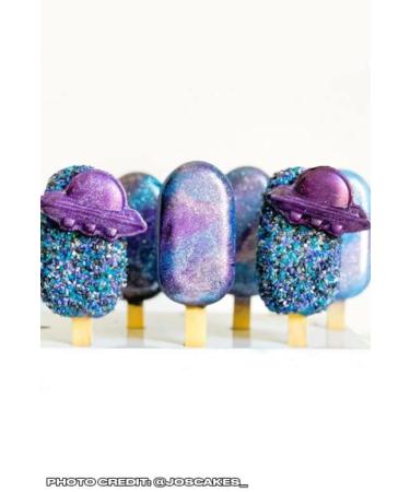 Fancy Sprinkles Interstellar Blend - Sugar Crystals, Edible Glitter Stars in Blue & Black for Baking, Dessert Decorating, Cocktails - 0.5 oz - Buy Online on GoSupps.com