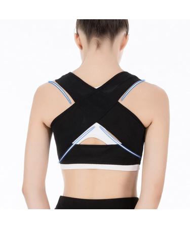 ZUIAI Invisible Body Shaper Corset Women Chest Posture Corrector Belt Back Shoulder Support Brace Posture Correction(D XXL) XX-Large D