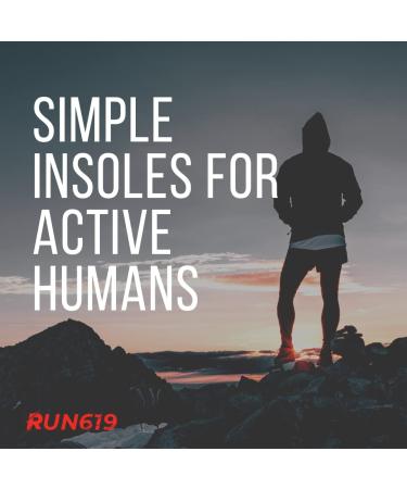 RUN619 6mm Zero Drop Shoe Insoles | Men's Size E (11-12) | Flat Firm Inserts | Foot Forming | Ideal for Running, Walking, Work or Hiking - Buy Online on GoSupps.com