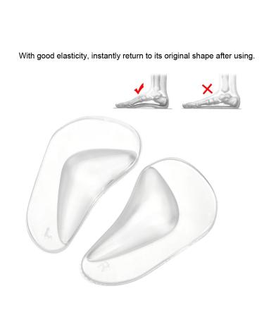 Orthotic Arch Support 2 Pairs Insoles - Shock Absorbent & Soft for Shoes - Transparent - Buy Online on GoSupps.com