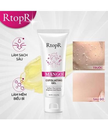 RtopR Mango Exfoliating Cream | Peeling Gel for Deep Cleansing | Shop Internationally - Buy Online on GoSupps.com