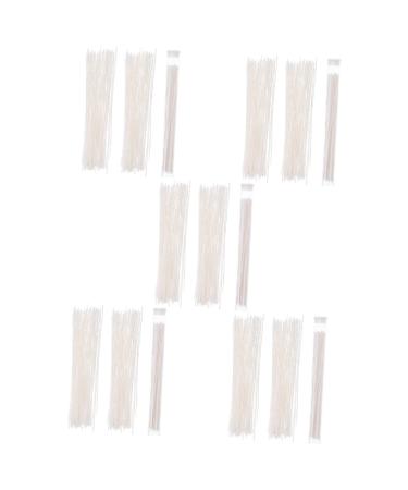 GLEAVI 15 Sets Ear Piercing Cleaning Line Accessory Cleaning Accessories Cleansers Household Ear Hole Cleaning Line Earring Hole Cleaner Floss Earring Cleaner Daily Ear Floss Home Supply 10x0.1x0.1cmx5pcs Whitex5pcs