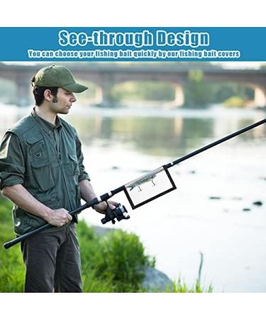 Hungdao 20 Pcs Clear PVC Fishing Lure Wraps - Medium to Large Size - Durable Bait Storage for Safe Fishing - Buy Online on GoSupps.com