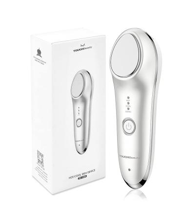 Touchbeaty hot and cold face massage device with vibration function cosmetic device fold remover facial massage for face care anti-aging AG-1389Eu - Buy Online on GoSupps.com