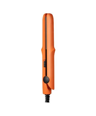 2 in 1 Mini Heating Hair Straightener Sticks Dual Purpose Straightening Curling Flat Iron Home Salon Travel Portable Hair Styling Wand for Women Short Hair All Hair Types (Orange One Size) One Size Orange