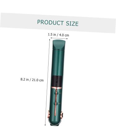 Baluue Curling Iron Hair Straightening Tool Travel Curling Wand Mini Hair Crimper Cordless Power Tools Abs 21X4X3.5CM Green - Buy Online on GoSupps.com