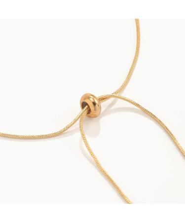 Xerling Simple Boho Gold Silver Adjustable Ankle Bracelet for Women - Minimalist Foot Jewelry in Gold - Buy Online on GoSupps.com