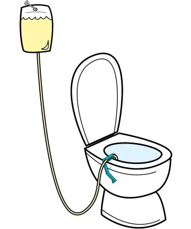 Original Blue Stickman Drain-Away PD Toilet Clip - Standard Size (1.5-1.7) | International Shipping Available - Buy Online on GoSupps.com
