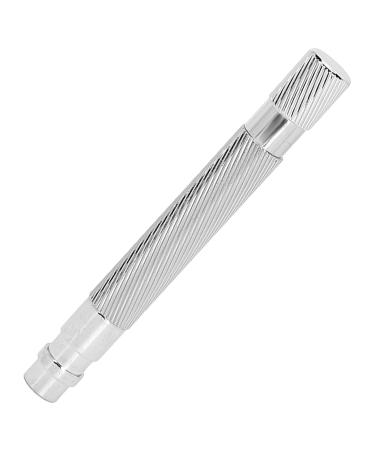 Buy Silver Safety Razor Handle for Men | Metal Replacement for Manual Razor | Retro Design for Ultimate Shaving Experience - Buy Online on GoSupps.com