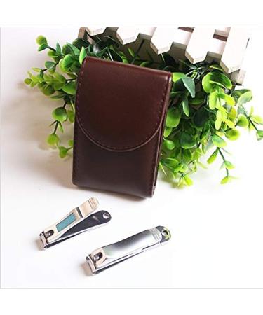 PSGS 2Pcs Men's Grooming Set Stainless Steel Toes Nail Clippers Cuticle Trimmer Nail Cutter Scissor Manicure Beauty Care (Color : Model 1)