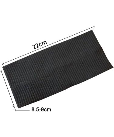 8cm Wide Black Headband for Women White Gray Stretchy Jersey Hair Band for Yoga Makeup Running (black+black+black) - Buy Online on GoSupps.com