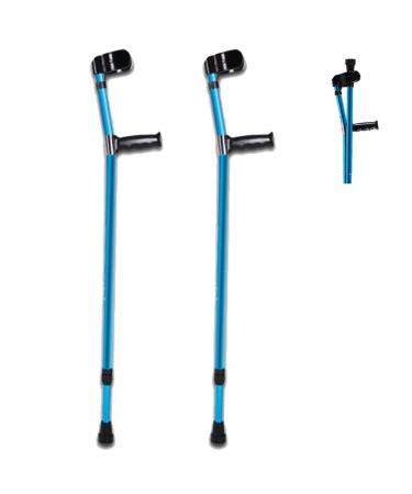 Forearm Crutch Elbow Crutches Foldable Ultralight Aluminum Assistance Double Adjustable with Comfy Handle Adjustable with Comfy Handle Folding Metal 1pcs (Color : 2pcs) (2pcs) Innovate