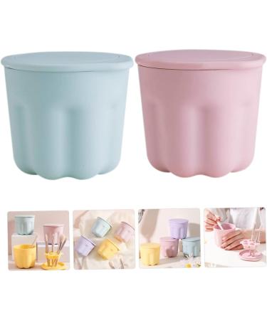 minkissy 10 Sets Pp Washing Bowl Silicone Rinsing Bowl Brush Cleaning Tool Make Brush Cleaning Bowl Cosmetic Scrubber Mat Brush Clean Bowl Cleaner Silica Gel Makeup Brush - Buy Online on GoSupps.com
