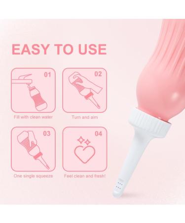 OFFO Perineal Bottle 17oz (500ml) - Postpartum Hygiene & Labor Delivery Essential - Set of 2 Pink Bottles - Buy Online on GoSupps.com