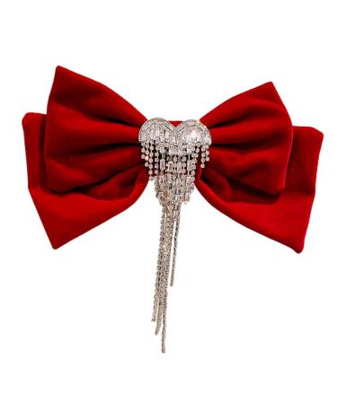 Mikinona Tassel Hair Clip Hair Bowknot Clip Bow Hair Clips Bow Hair Barrette Bow Barrette Hair Accessories Bowknot Hair Clip Bowknot Tassel Hairpin Bowknot Barrette Tassel Hair Bow