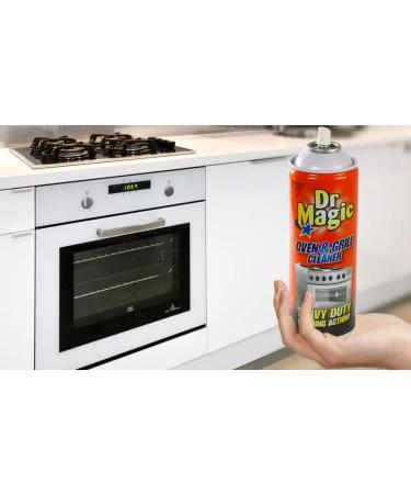 Dr Magic Oven and Grill Cleaner Spray (1X 390 ml)- Effortlessly and Effectively Remove All Stubborn Food Residues and Grease from Oven and Grill -With Scrubbing Pad Dr Magic Oven and Grill Cleaner + Scrubbing Pad - Buy Online on GoSupps.com