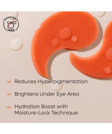 Cooling Under Eye Patches | Brightening & De-Puffing Mask with 4% Niacinamide & Kombucha Tea | 15 Pairs for Hydration & Pigmentation Reduction - Buy Online on GoSupps.com