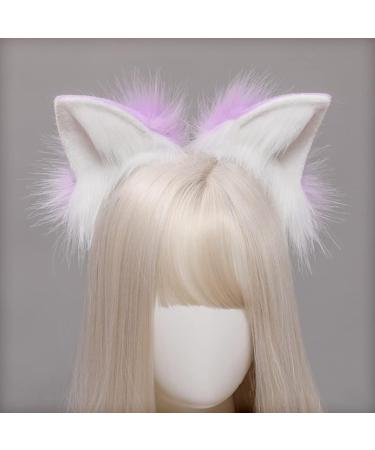 amangul Handmade ry Animal Ears Headbands Hair Hoop for Halloween Fancy Dress Cosplay Headpiece Party Supplies(Black) - Buy Online on GoSupps.com