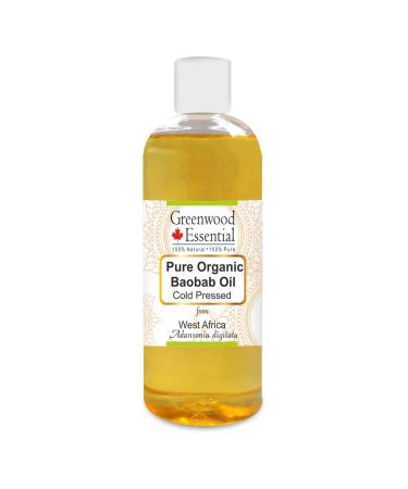 Greenwood essential natural pure baobab oil (Adansonia Digita) Naturreine therapeutic quality cold -pressed 200ml (6.76 oz)