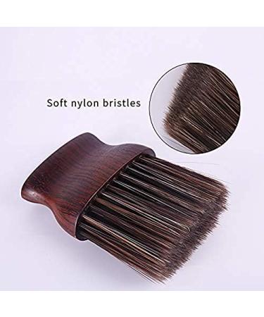 Beifenl Barber Neck Duster Brush for Hair Cutting Soft Neck Cleaning Brush Professional Salon Barber Tool Red-Brown 2 - Buy Online on GoSupps.com