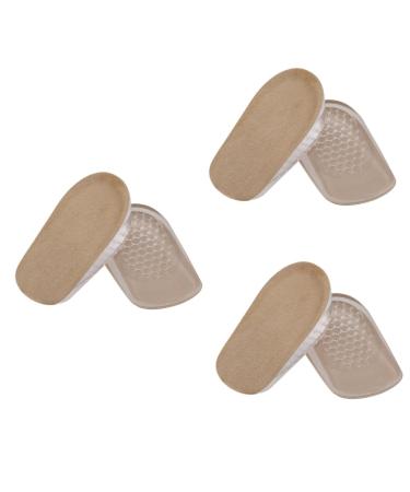 FRCOLOR Height Insoles 3pcs Invisible Pad Man Breathable Shoe Risers As Shownx3pcs L 2CMx3pcs