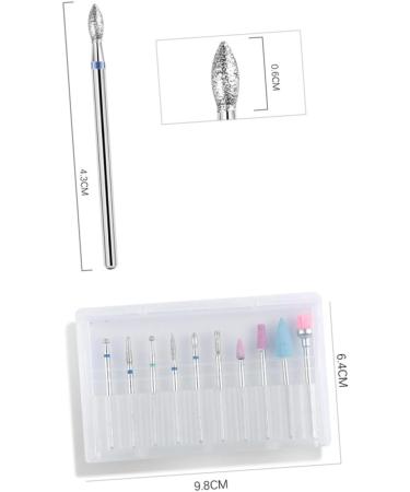 POPETPOP 1 Set 10pcs Polishing Manicure Drill Nail Drill Tool Nail Drill Bit Nail Grinding Head Manicure Drill Bits Nails Drill Bits Manicure Tools Nail Tools Pedicure Stick M As Shown - Buy Online on GoSupps.com