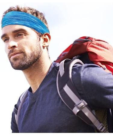 Midodo Sport Headband for Men - 5 Pack Yoga Running Cycling & Basketball Moisturizing Workout Bands - Buy Online on GoSupps.com