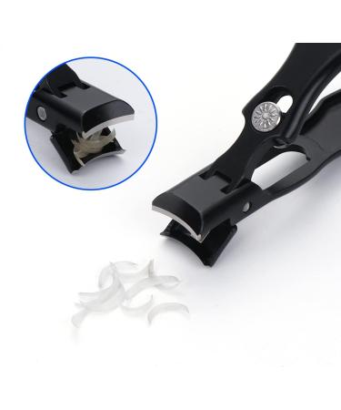 Alxbsone Black Steel Nail Clipper Set for Fingernails & Toenails | No Splash Design with Nail Fan & File | Extra Sharp Manicure Tool - Buy Online on GoSupps.com