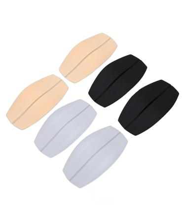 WOMEN SHOULDER PAD SOFT SILICONE NON SLIP ADJUSTABLE PADS SKIN BLACK WHITE COLOR FOR COMFORT AND SUPPORT
