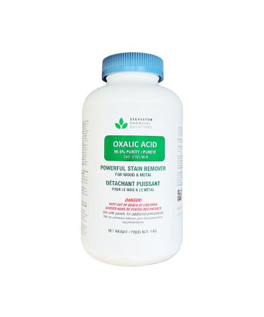 Oxalic Acid - 1kg / 2.2 lbs - Removes Wood Stains & Rust and Powerful Industrial Cleaner