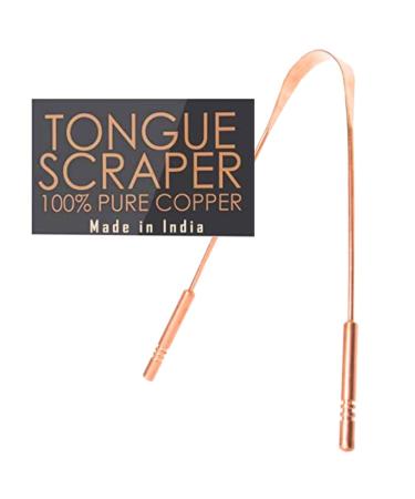 SWOSH Copper Tongue Scraper - Professional Oral Care Brush for Fresh Breath | 1 Pack for Men & Women - Buy Online on GoSupps.com