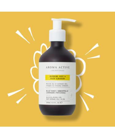 AROMA ACTIVE LABORATORIES Soothing Body and Face Cleanser 250ml - Clean Skin Super Soft Hydrated Smooth Skin Fresh Clam Maintain Skin Natural Barrier Oat Kernel Oil - Buy Online on GoSupps.com