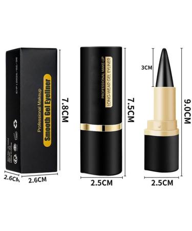 4 Pack Gel Eyeliner Easy to Use Makeup Matte Eyeliner Black Eyeshadow Stamp Women's Waterproof Eyeliner Pencil (ash) - Buy Online on GoSupps.com