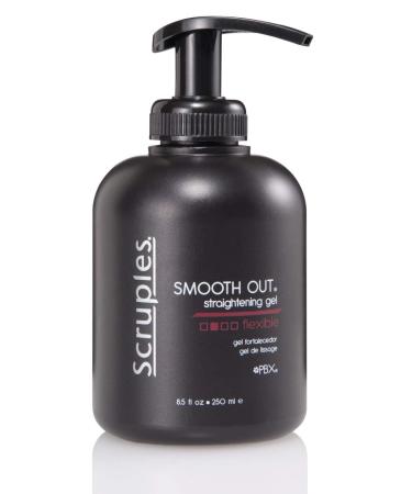 Scruples Smooth Out Hair Straightening Gel (8.5oz) - Anti-Frizz Hair Balm for Men & Women   Conditioning & Smoothening Cream   Controls Curls - Suitable for All Hair Types