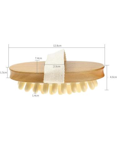 Shower Brush for Lymphatic Cellulite Massage and Dry Brushing - Body Scrubber and Hair Massager - Buy Online on GoSupps.com