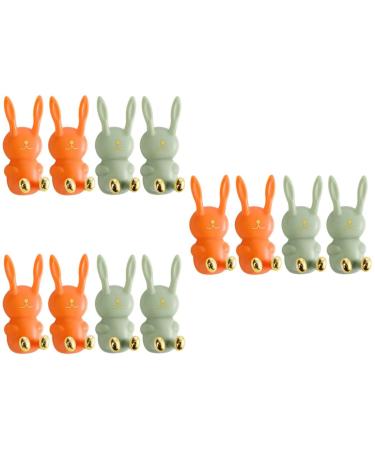 Alipis 12 STK sticky hook of the caricature toothbrush hook connector holders hook for washbear razor holder for the wall toothpaste razor holder Luffa hook holder raccaster ABS