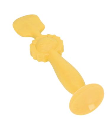 Gentle Diaper Cream Spatula Baby Bottom Cream Applicator Soft Skin-Friendly Silicone Suction Base (Yellow)